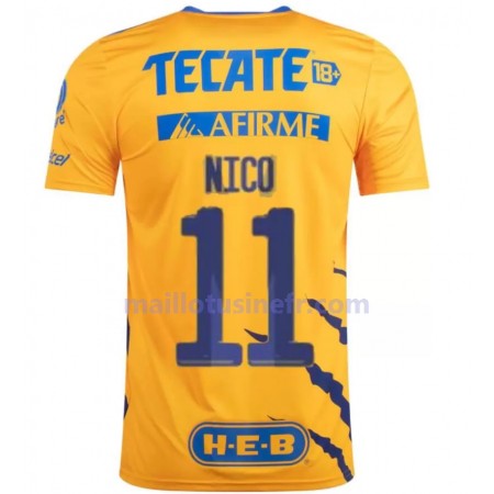 Maillot de Foot Tigres UANL Nico Lopez 11 Domicile 2021-22 Maillot de Foot Tigres UANL Nico Lopez 11 Domicile 2021-22